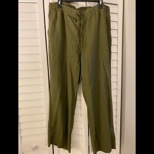 OLD NAVY LINEN PANTS XL EUC